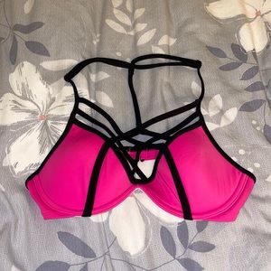 PINK Strappy Bikini Top
